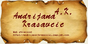 Andrijana Krasavčić vizit kartica